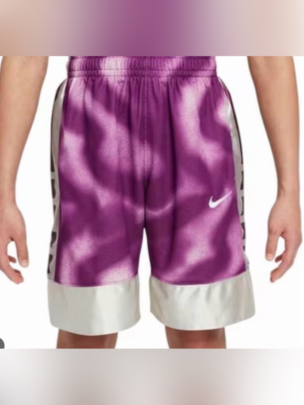 Nike Dri-FIT Elite 23 Loose Fit Printed Basketball Athletic Shorts Boys M NWT